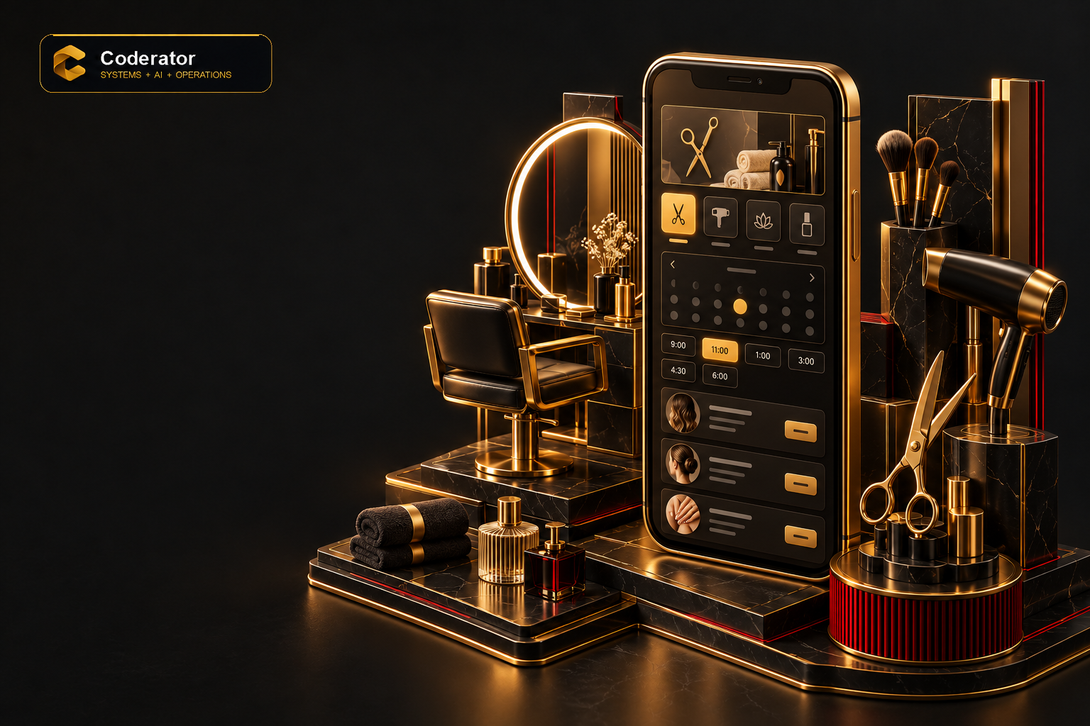 Beauty Salon App Design and Appointment Scheduling